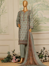 HZ Textile Lacekari Embroidered Lawn Suits Stitch 3 Piece - HZ24LE 707