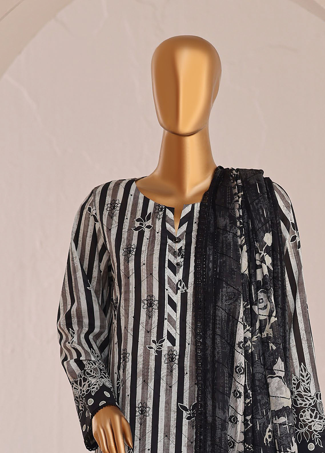 HZ Textiles Premium Chikankari Lawn 3 Piece Unstitched Suit HZ26PC D-PCE-649 HZ Textiles Premium Chikankari Lawn 3 Piece Unstitched Suit HZ26PC D-PCE-649