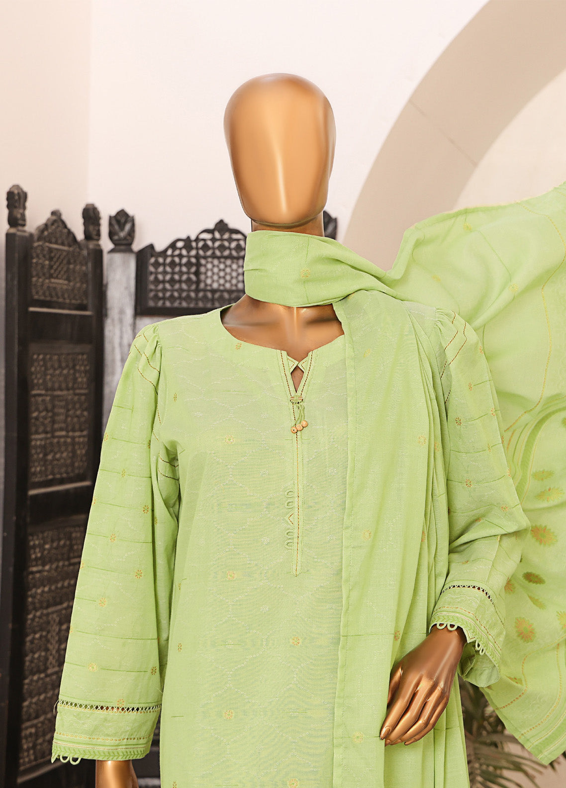 HZ Textiles Printed Jacquard Suits Unstitched 3 Piece - HZ25VJP VJ-02 HZ Textiles Printed Jacquard Suits Unstitched 3 Piece - HZ25VJP VJ-02