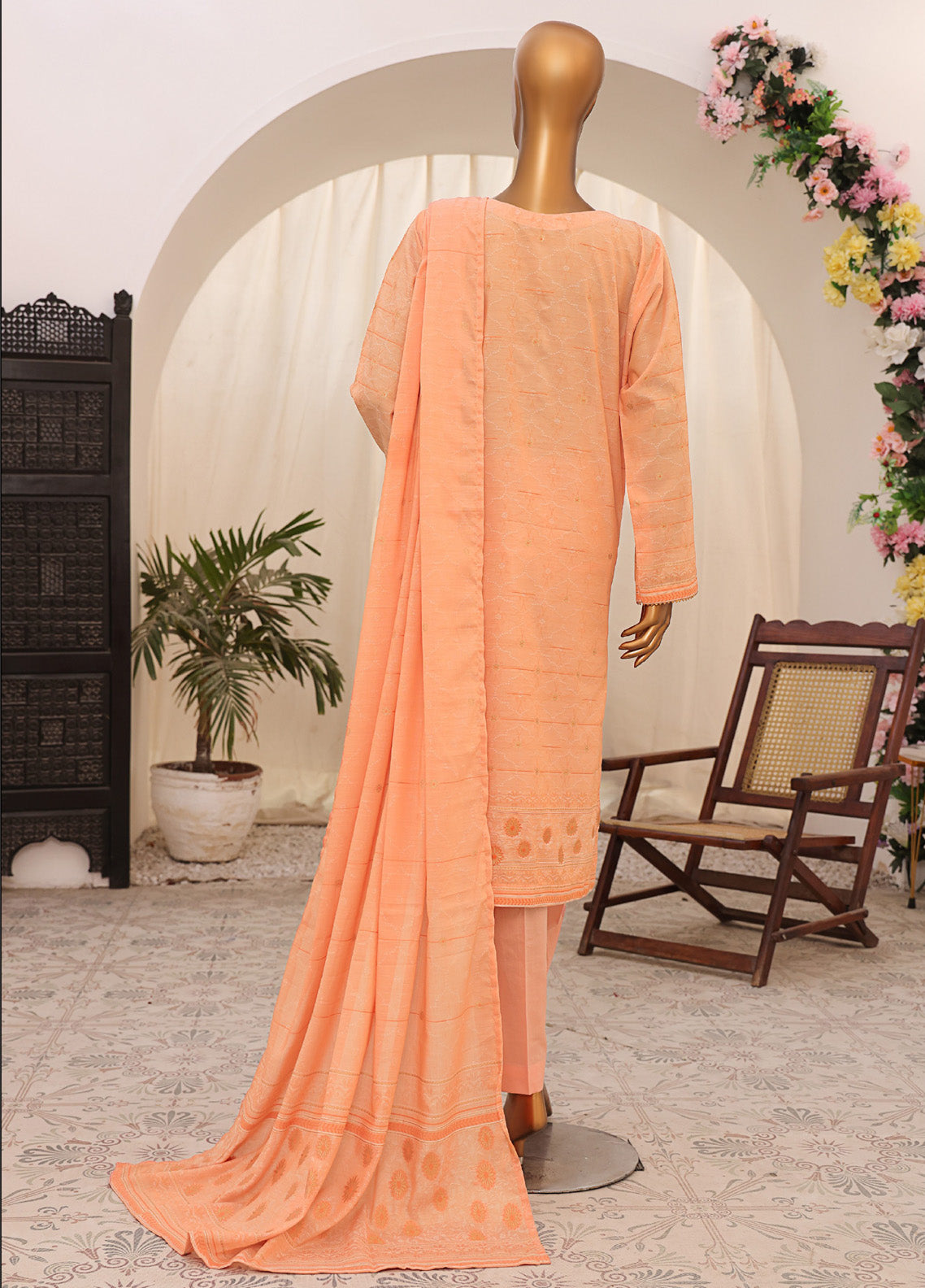 HZ Textiles Printed Jacquard Suits Unstitched 3 Piece - HZ25VJP VJ-03 HZ Textiles Printed Jacquard Suits Unstitched 3 Piece - HZ25VJP VJ-03
