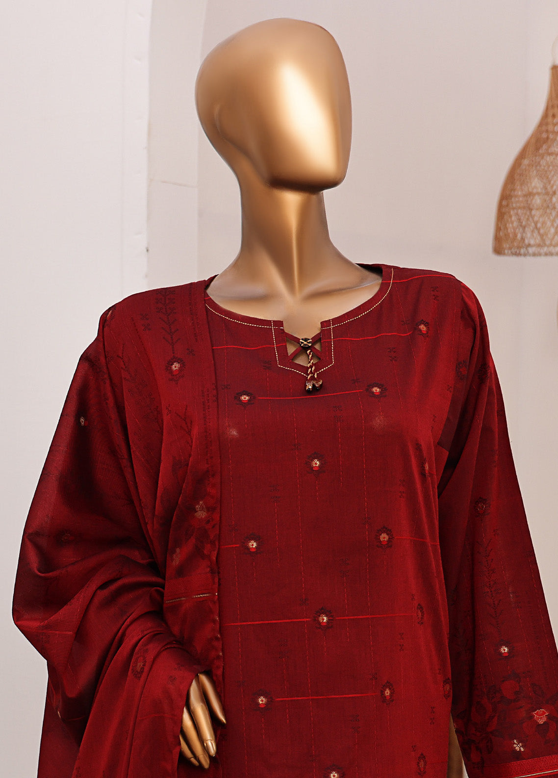 HZ Textiles Printed Jacquard Suits Unstitched 3 Piece - HZ25VJP VJ-10 HZ Textiles Printed Jacquard Suits Unstitched 3 Piece - HZ25VJP VJ-10