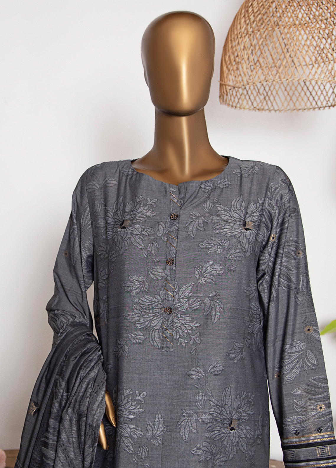 HZ Textiles Printed Jacquard Suits Unstitched 3 Piece - HZ25VJP VJ-11 HZ Textiles Printed Jacquard Suits Unstitched 3 Piece - HZ25VJP VJ-11