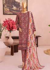 HZ Textile Co-Ords Printed Cotton Lawn 3 Piece Unstitched Suit HZ26COMSP D-COP-3469