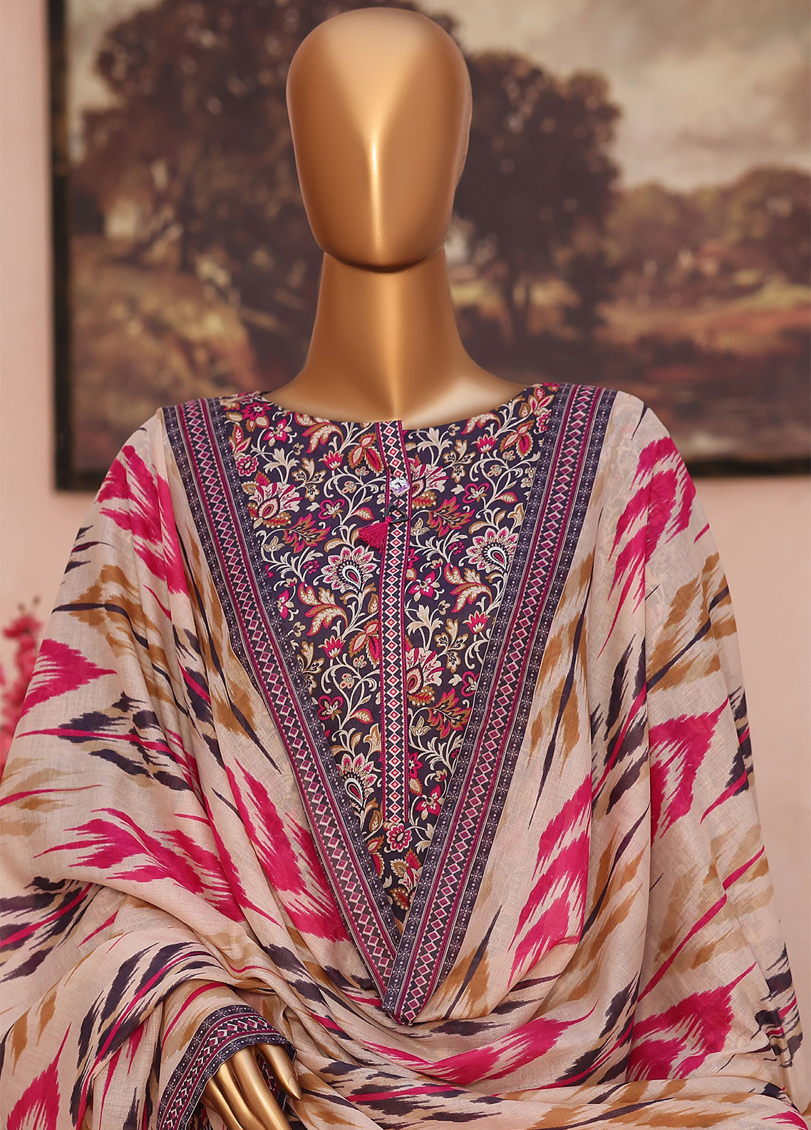HZ Textile Co-Ords Printed Cotton Lawn 3 Piece Unstitched Suit HZ26COMSP D-COP-3470 HZ Textile Co-Ords Printed Cotton Lawn 3 Piece Unstitched Suit HZ26COMSP D-COP-3470