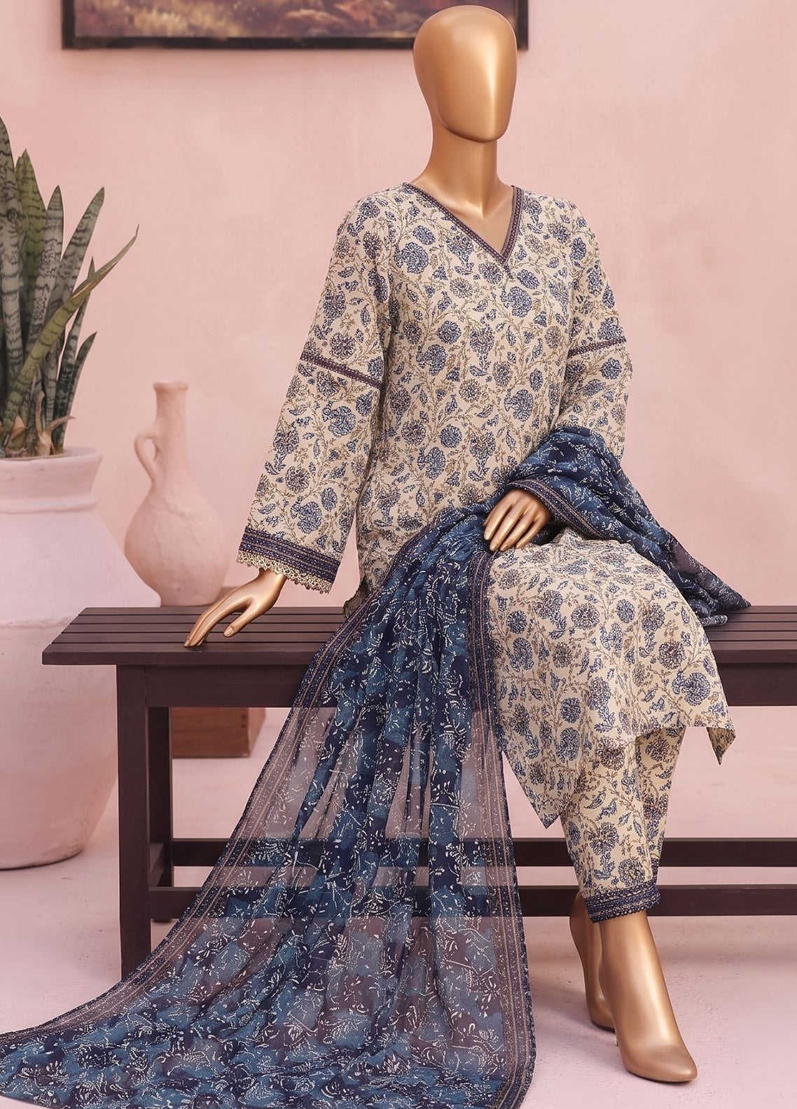 HZ Textile Co-Ords Printed Cotton Lawn 3 Piece Unstitched Suit HZ26COMSP D-COP-3472 HZ Textile Co-Ords Printed Cotton Lawn 3 Piece Unstitched Suit HZ26COMSP D-COP-3472