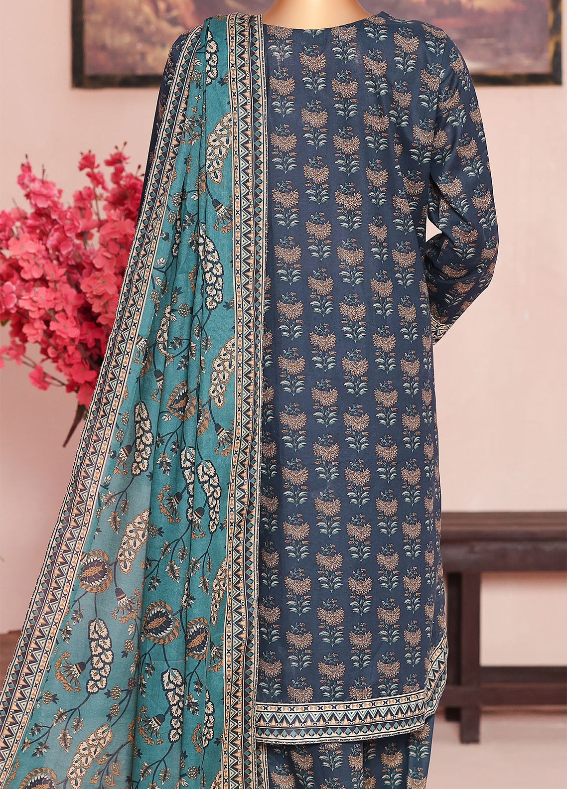 HZ Textile Co-Ords Printed Cotton Lawn 3 Piece Unstitched Suit HZ26COMSP D-COP-3474 HZ Textile Co-Ords Printed Cotton Lawn 3 Piece Unstitched Suit HZ26COMSP D-COP-3474