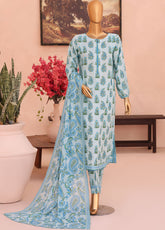 HZ Textile Co-Ords Printed Cotton Lawn 3 Piece Unstitched Suit HZ26COMSP D-COP-3475