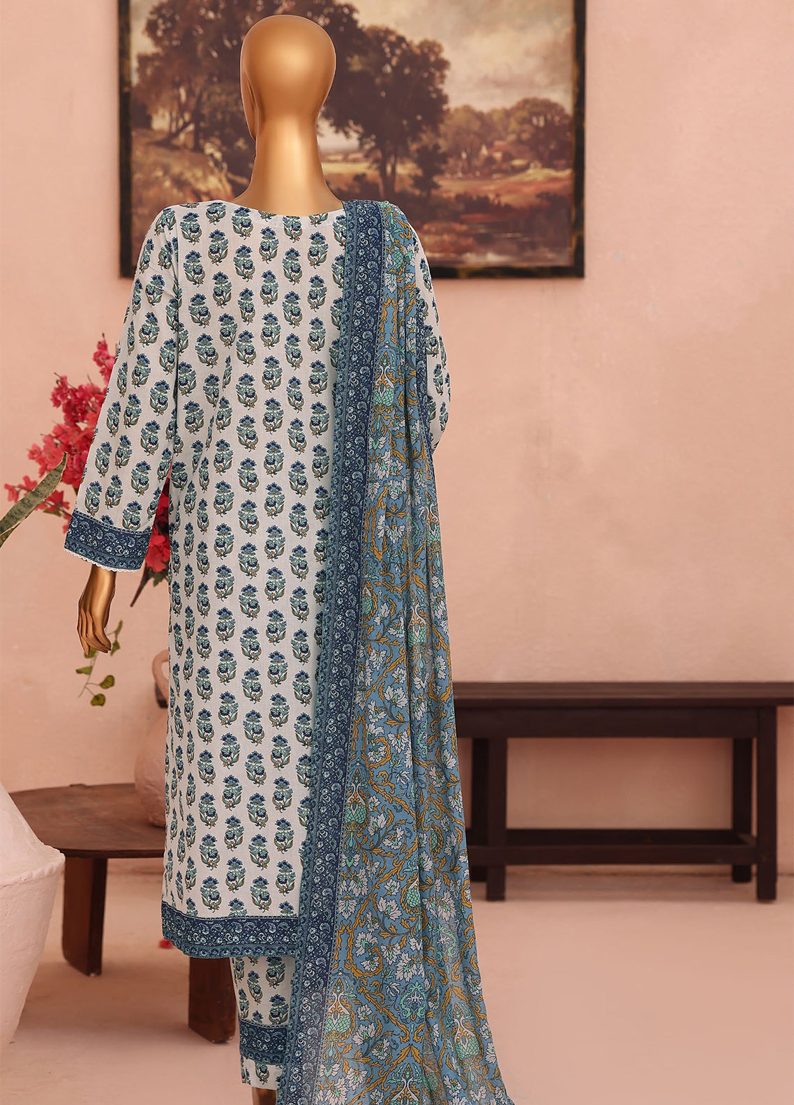 HZ Textile Co-Ords Printed Cotton Lawn 3 Piece Unstitched Suit HZ26COMSP D-COP-3477 HZ Textile Co-Ords Printed Cotton Lawn 3 Piece Unstitched Suit HZ26COMSP D-COP-3477