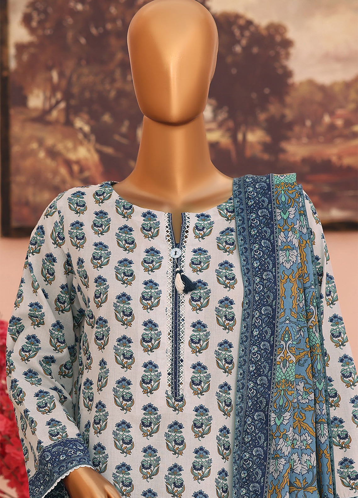 HZ Textile Co-Ords Printed Cotton Lawn 3 Piece Unstitched Suit HZ26COMSP D-COP-3477 HZ Textile Co-Ords Printed Cotton Lawn 3 Piece Unstitched Suit HZ26COMSP D-COP-3477