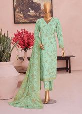 HZ Textile Co-Ords Printed Cotton Lawn 3 Piece Unstitched Suit HZ26COMSP D-COP-3479