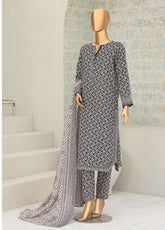 HZ Textile Co-Ords Printed Lawn 3 Piece Unstitched Suit HZ26COP3P PCO-3203