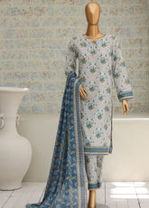 HZ Textile Co-Ords Printed Lawn 3 Piece Unstitched Suit HZ26COP3P PCO-3212