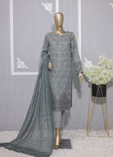 HZ Textile Embroidered Jacquard Unstitched 3 Piece Suit - HZ24PJ 20