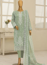 HZ Textile Premium Embroidered Lawn 3 Piece Unstitched Suit HZ26PEE D-PEC-1234