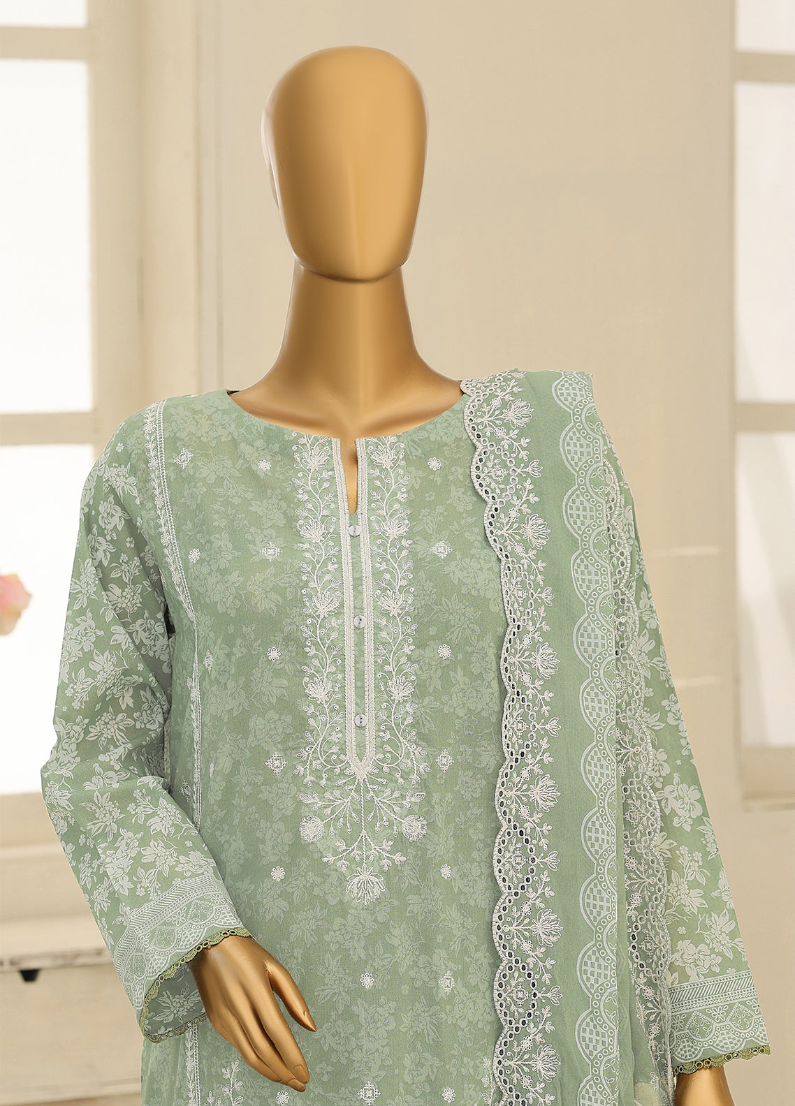 HZ Textile Premium Embroidered Lawn 3 Piece Unstitched Suit HZ26PEE D-PEC-1234 HZ Textile Premium Embroidered Lawn 3 Piece Unstitched Suit HZ26PEE D-PEC-1234