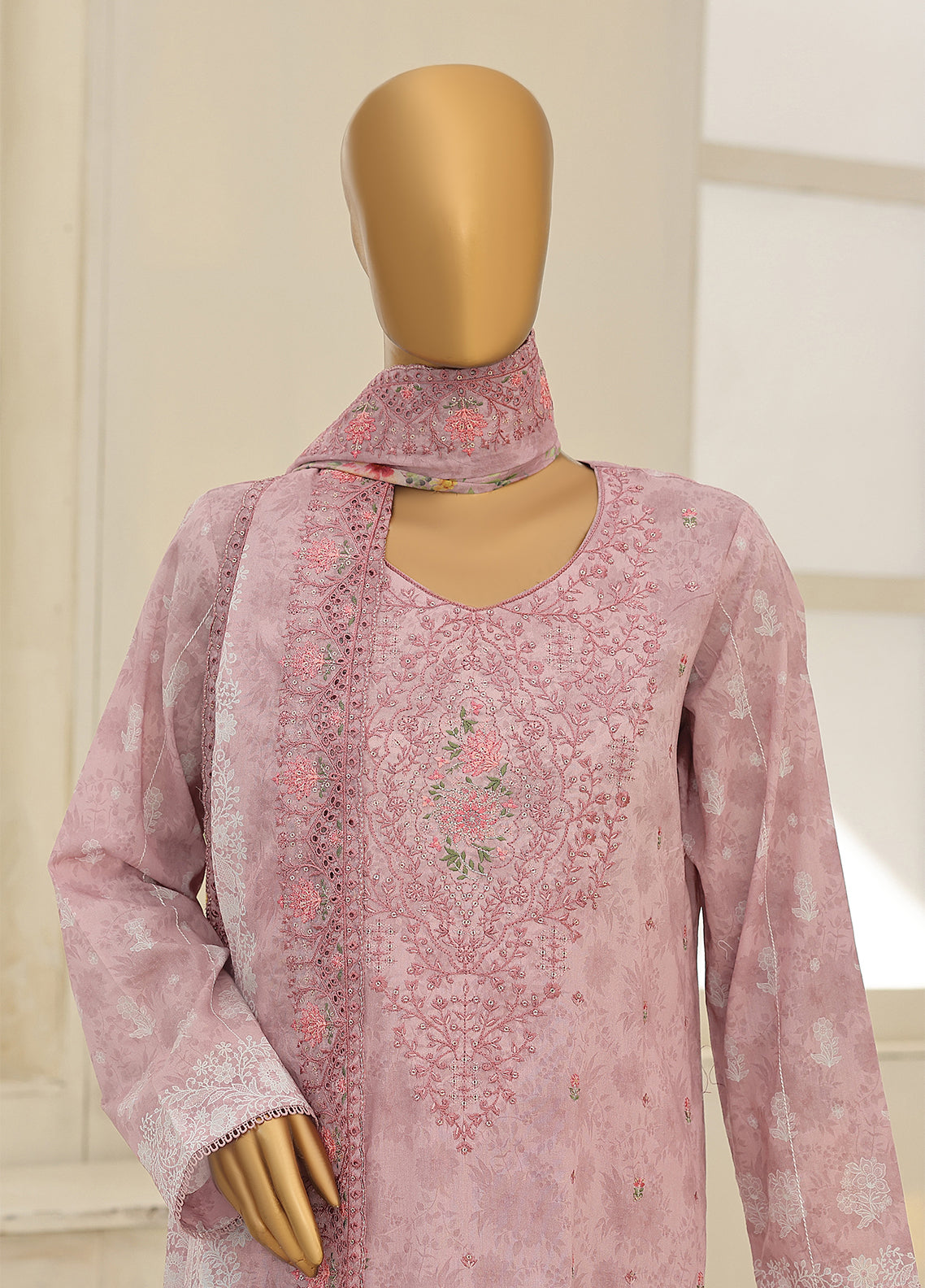 HZ Textile Premium Embroidered Lawn 3 Piece Unstitched Suit HZ26PEE D-PEC-1236 HZ Textile Premium Embroidered Lawn 3 Piece Unstitched Suit HZ26PEE D-PEC-1236