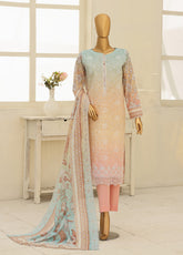 HZ Textile Premium Embroidered Lawn 3 Piece Unstitched Suit HZ26PEE D-PEC-1237