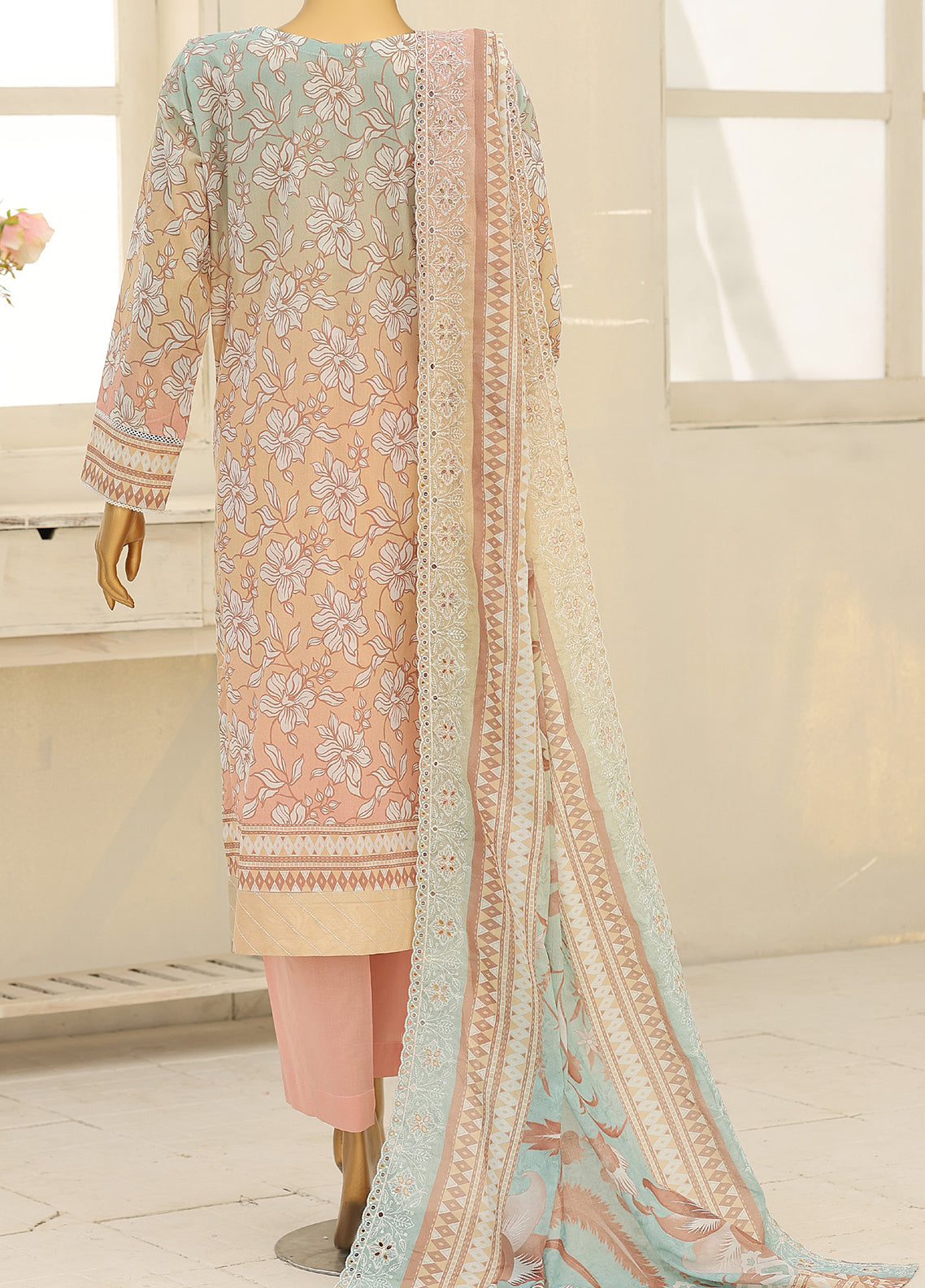 HZ Textile Premium Embroidered Lawn 3 Piece Unstitched Suit HZ26PEE D-PEC-1237 HZ Textile Premium Embroidered Lawn 3 Piece Unstitched Suit HZ26PEE D-PEC-1237