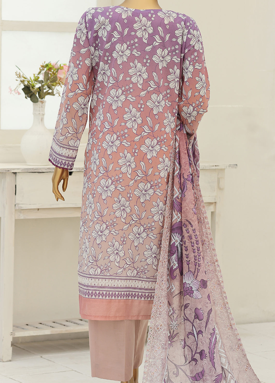 HZ Textile Premium Embroidered Lawn 3 Piece Unstitched Suit HZ26PEE D-PEC-1238 HZ Textile Premium Embroidered Lawn 3 Piece Unstitched Suit HZ26PEE D-PEC-1238