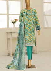 HZ Textile Premium Embroidered Lawn 3 Piece Unstitched Suit HZ26PEE D-PEC-640