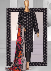 HZ Textile Printed Lined 3 Piece Unstitched Suit HZ26LWV1 D-LW-5052