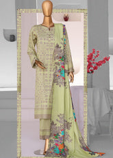 HZ Textile Printed Lined 3 Piece Unstitched Suit HZ26LWV1 D-LW-5053
