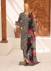 HZ Textile Printed Lined 3 Piece Unstitched Suit HZ26LWV2 D-LW-5064