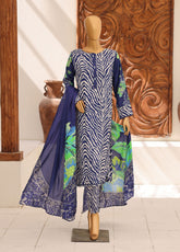 HZ Textile Printed Lined 3 Piece Unstitched Suit HZ26LWV2 D-LW-5066