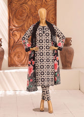 HZ Textile Printed Lined 3 Piece Unstitched Suit HZ26LWV2 D-LW-5068