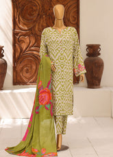 HZ Textile Printed Lined 3 Piece Unstitched Suit HZ26LWV2 D-LW-5070