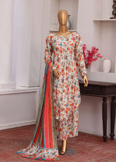 HZ Textile Printed Twill Viscose 3 Piece Unstitched Suit HZ26VTV1 D-VT-5035