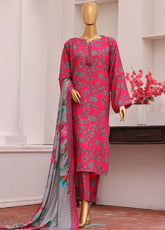 HZ Textile Printed Twill Viscose 3 Piece Unstitched Suit HZ26VTV1 D-VT-5038
