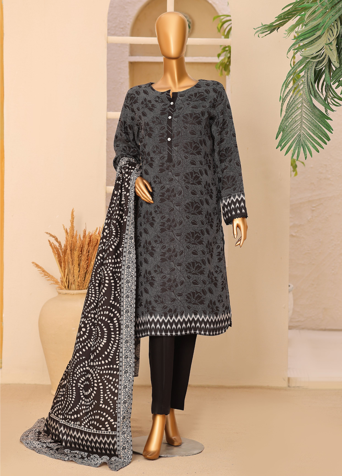 HZ Textile Printed Twill Viscose 3 Piece Unstitched Suit HZ26VTV3 D-VT-5094 HZ Textile Printed Twill Viscose 3 Piece Unstitched Suit HZ26VTV3 D-VT-5094