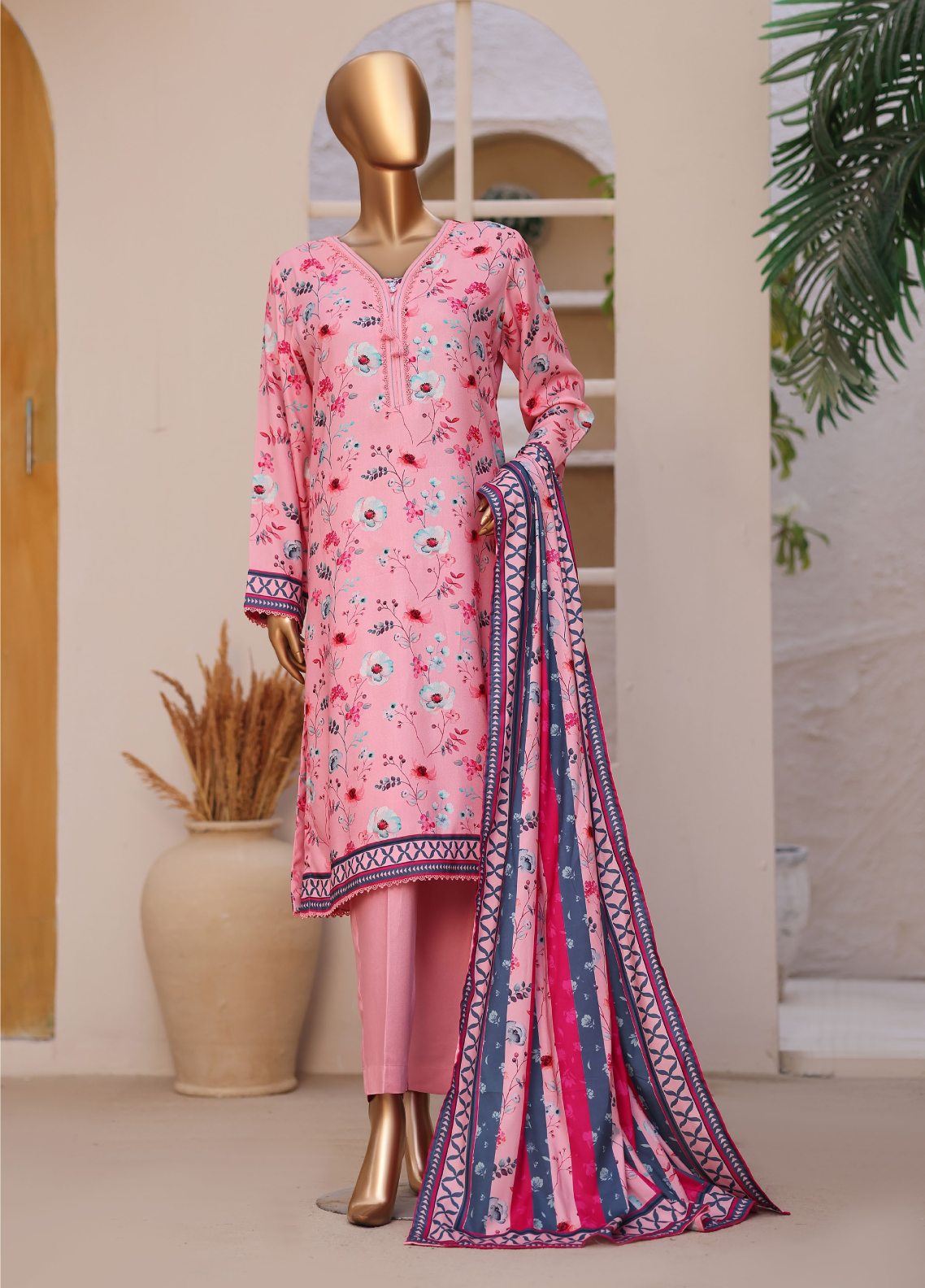 HZ Textile Printed Twill Viscose 3 Piece Unstitched Suit HZ26VTV3 D-VT-5096 HZ Textile Printed Twill Viscose 3 Piece Unstitched Suit HZ26VTV3 D-VT-5096