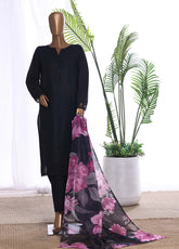 HZ Textiles Chikankari Embroidered lawn 3 Piece Stitched Suit HZ26CE3P D-CSE-221