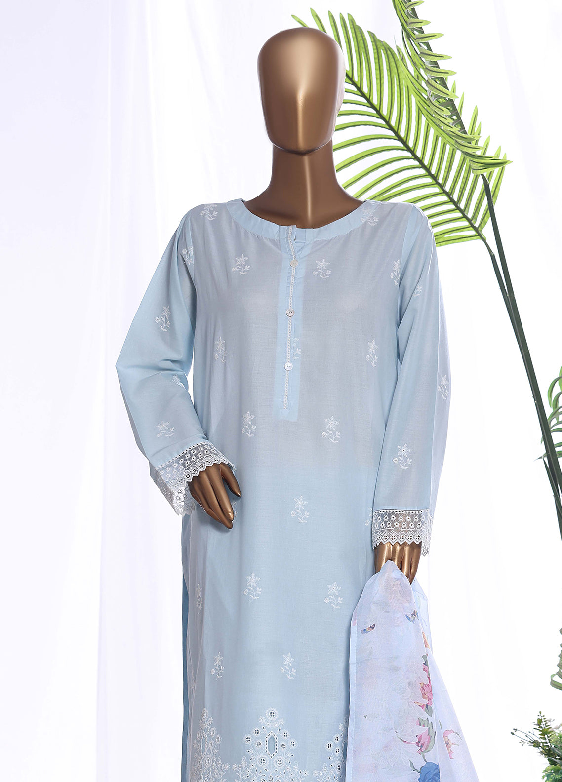 HZ Textiles Chikankari Embroidered lawn 3 Piece Stitched Suit HZ26CE3P D-CSE-224 HZ Textiles Chikankari Embroidered lawn 3 Piece Stitched Suit HZ26CE3P D-CSE-224