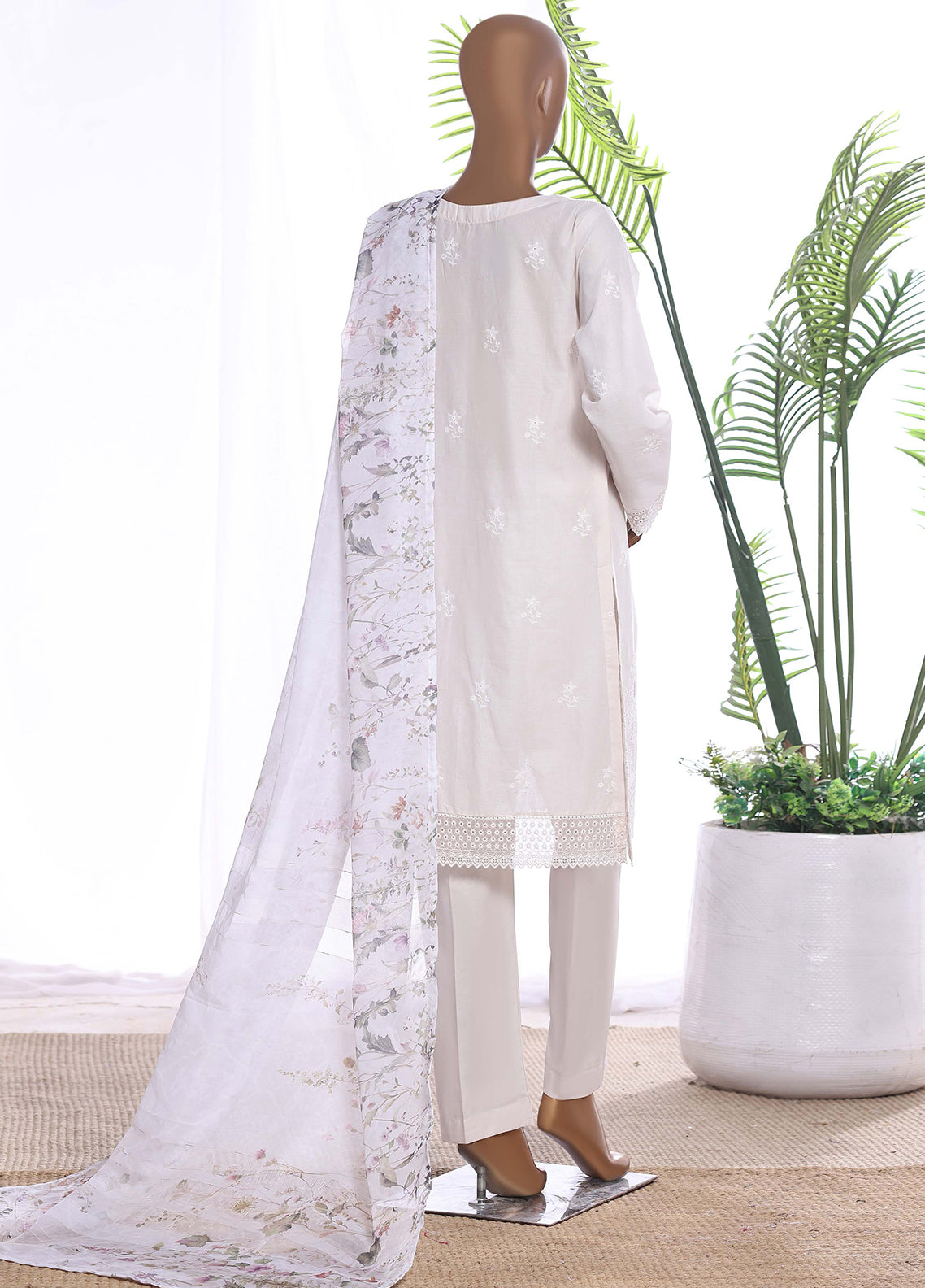 HZ Textiles Chikankari Embroidered lawn 3 Piece Stitched Suit HZ26CE3P D-CSE-225 HZ Textiles Chikankari Embroidered lawn 3 Piece Stitched Suit HZ26CE3P D-CSE-225