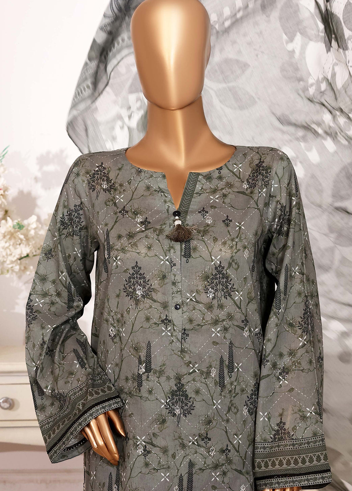 HZ Textiles Cutworkari Embroidered Lawn 3 Piece Stitched Suit HZ26CEL D-CPE-013 HZ Textiles Cutworkari Embroidered Lawn 3 Piece Stitched Suit HZ26CEL D-CPE-013