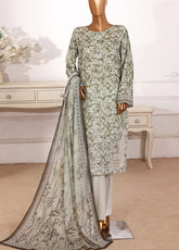 HZ Textiles Cutworkari Embroidered Lawn 3 Piece Stitched Suit HZ26CEL D-CPE-020