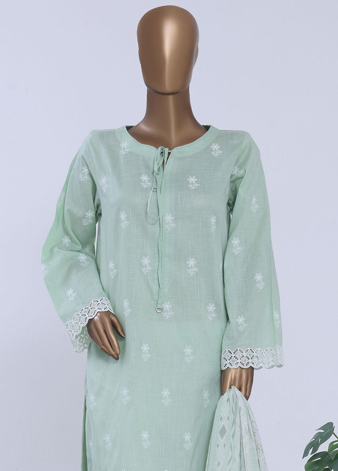 HZ Textiles Embroidered Chikankari Lawn 3 Piece Stitched Suit HZ26EC D-084 W PEARL HZ Textiles Embroidered Chikankari Lawn 3 Piece Stitched Suit HZ26EC D-084 W PEARL