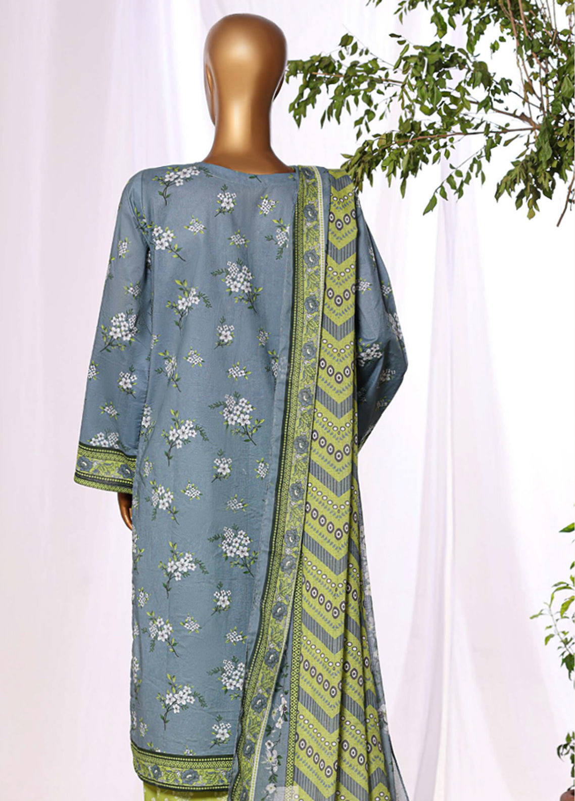 HZ Textiles Embroidered Lawn 3 Piece Stitched Suit HZ26DWE D-041 HZ Textiles Embroidered Lawn 3 Piece Stitched Suit HZ26DWE D-041