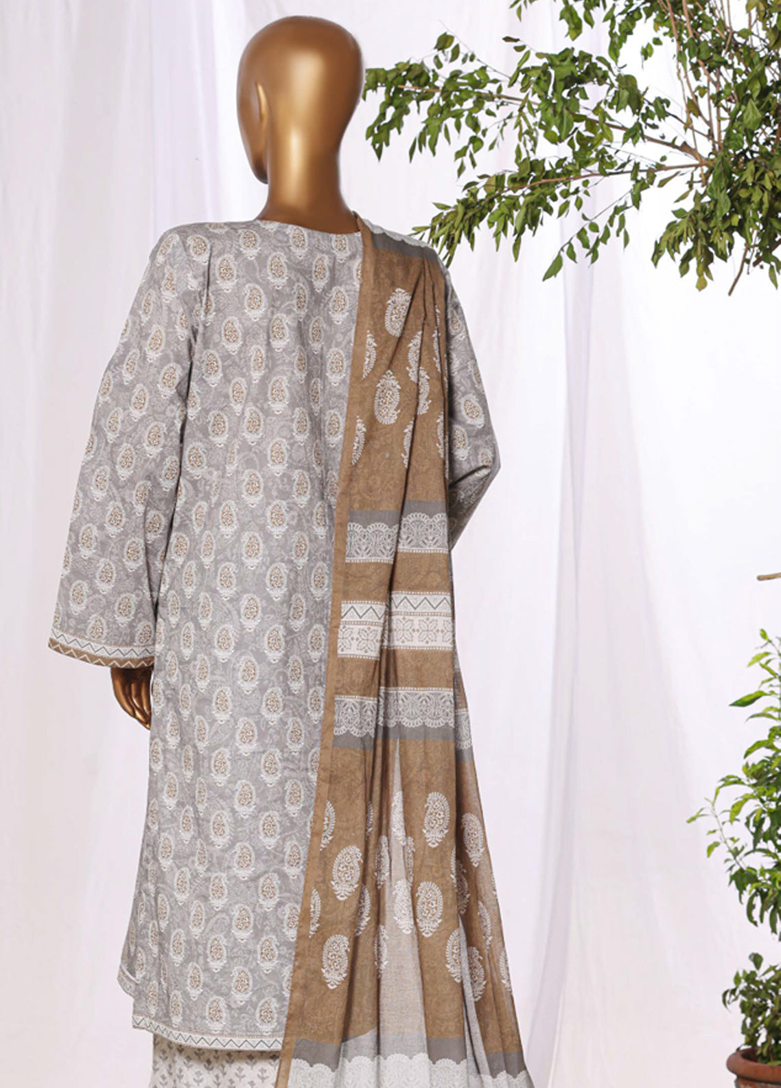 HZ Textiles Embroidered Lawn 3 Piece Stitched Suit HZ26DWE D-043 HZ Textiles Embroidered Lawn 3 Piece Stitched Suit HZ26DWE D-043