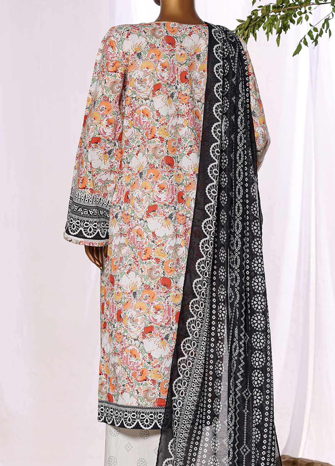 HZ Textiles Embroidered Lawn 3 Piece Stitched Suit HZ26DWE D-045 HZ Textiles Embroidered Lawn 3 Piece Stitched Suit HZ26DWE D-045