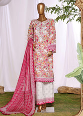 HZ Textiles Embroidered Lawn 3 Piece Stitched Suit HZ26DWE D-046