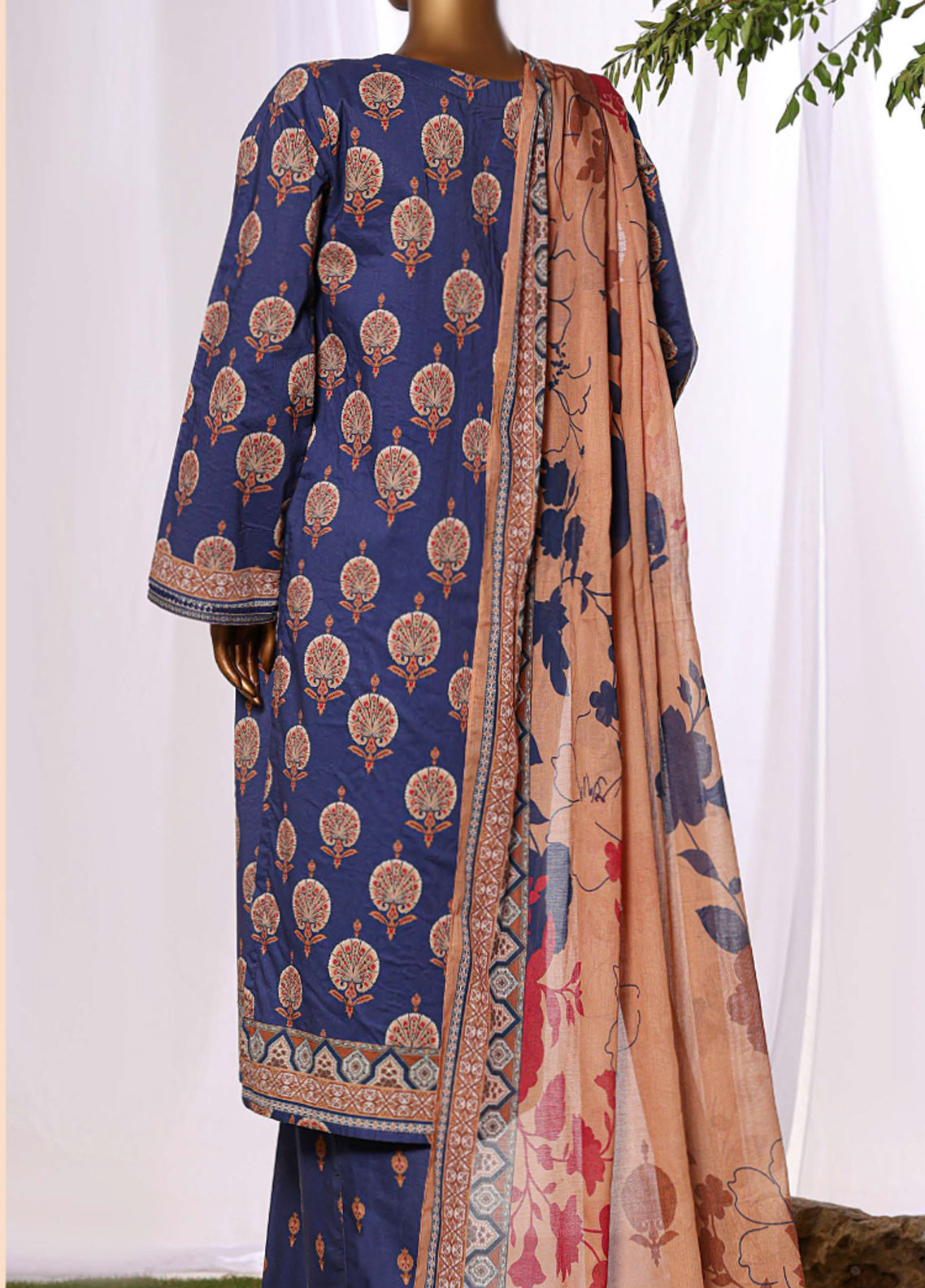 HZ Textiles Embroidered Lawn 3 Piece Stitched Suit HZ26DWE D-048 HZ Textiles Embroidered Lawn 3 Piece Stitched Suit HZ26DWE D-048
