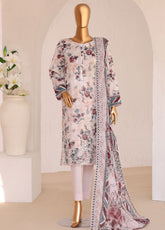 HZ Textiles Premium Chikankari Lawn 3 Piece Unstitched Suit HZ26PC D-PCE-641