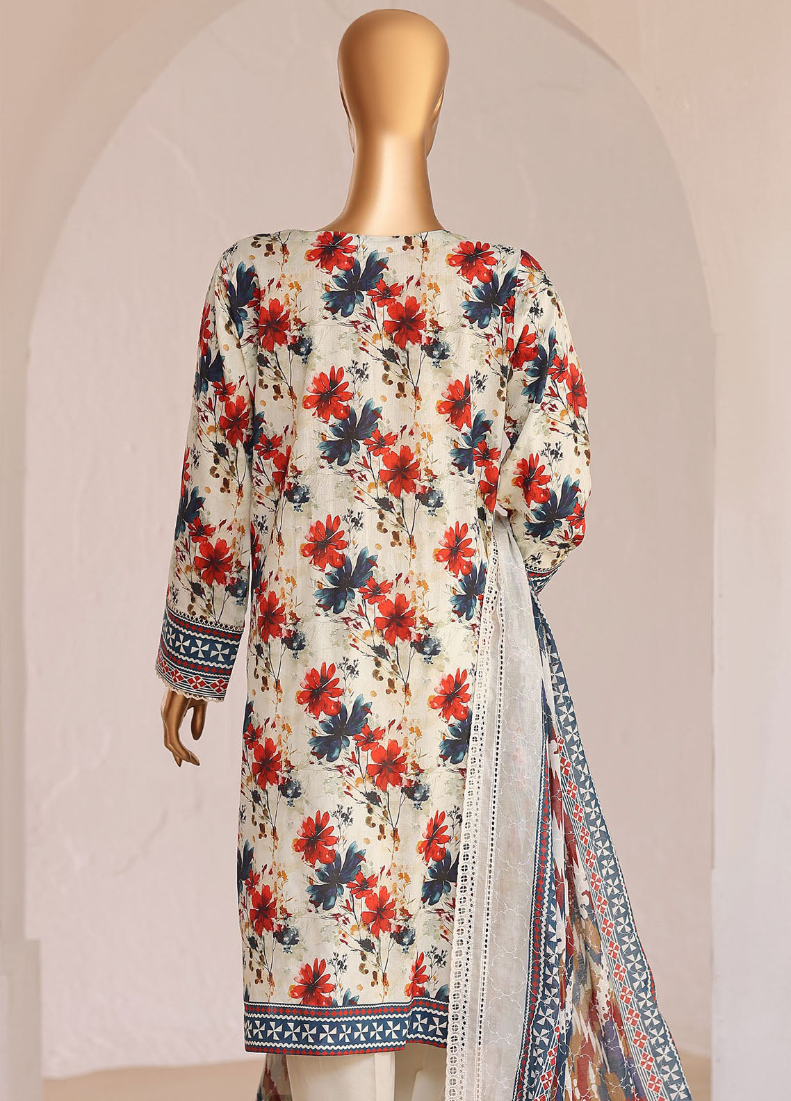 HZ Textiles Premium Chikankari Lawn 3 Piece Unstitched Suit HZ26PC D-PCE-646 HZ Textiles Premium Chikankari Lawn 3 Piece Unstitched Suit HZ26PC D-PCE-646