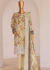 HZ Textiles Premium Chikankari Lawn 3 Piece Unstitched Suit HZ26PC D-PCE-647