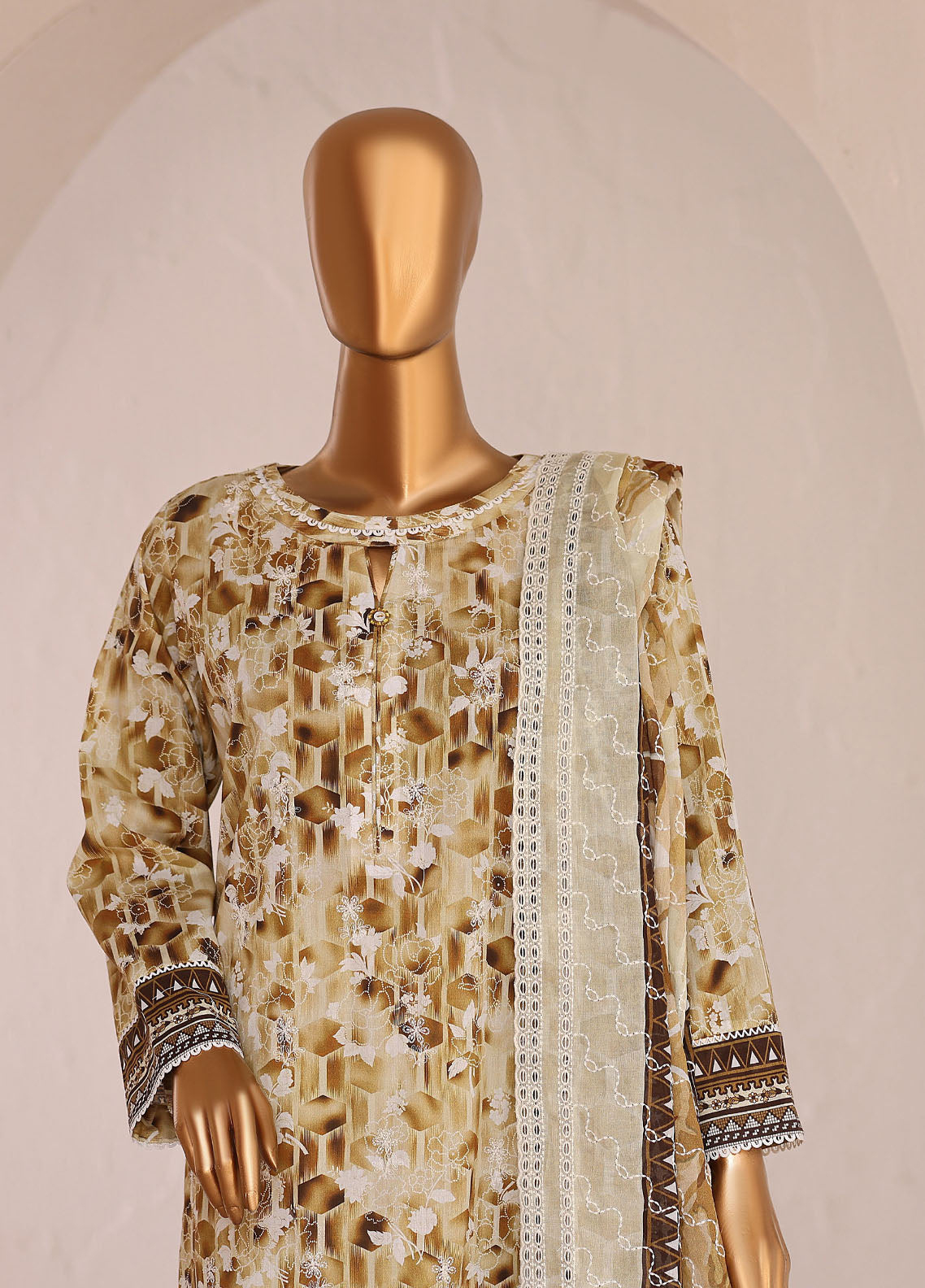 HZ Textiles Premium Chikankari Lawn 3 Piece Unstitched Suit HZ26PC D-PCE-647 HZ Textiles Premium Chikankari Lawn 3 Piece Unstitched Suit HZ26PC D-PCE-647