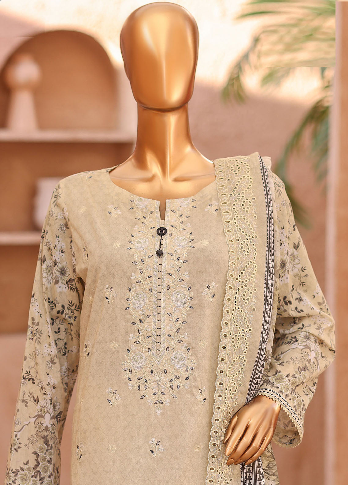 HZ Textiles Premium Embroidered Lawn 3 Piece Unstitched Suit HZ26PC D-PEL-1059 HZ Textiles Premium Embroidered Lawn 3 Piece Unstitched Suit HZ26PC D-PEL-1059
